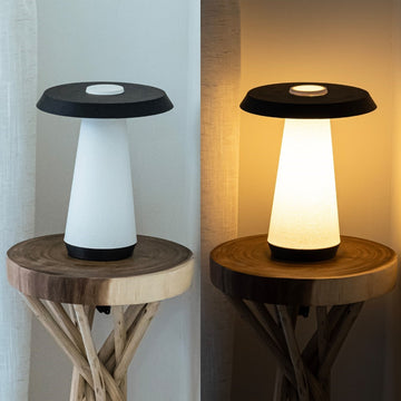 Bruno 12.25" Mid-Century Minimalist Plant-Based PLA 3D Printed Dimmable LED Table Lamp - JONATHAN Y
